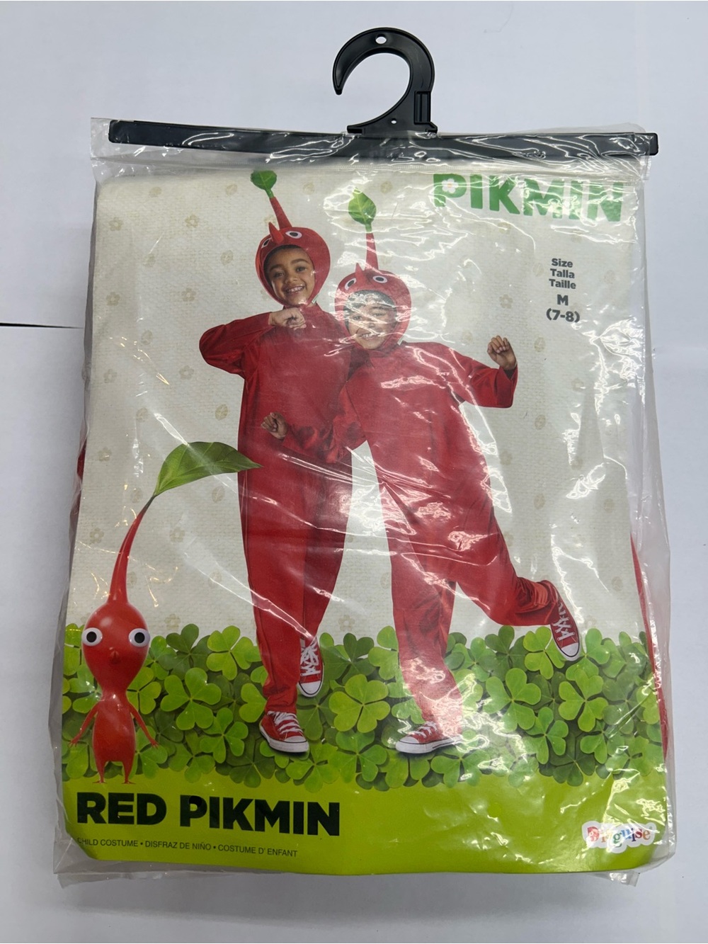 Disguise Official Nintendo Red Pikmin Jumpsuit Costume Kids Size M 7-8 NWT